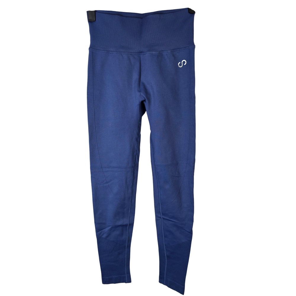 Curves N Combatboots Workout‎ Leggings Blue Ruched Butt Lift Activewear